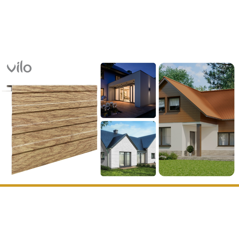 Lamelle de façade grande SVP-19 Honey Oak 3,05M