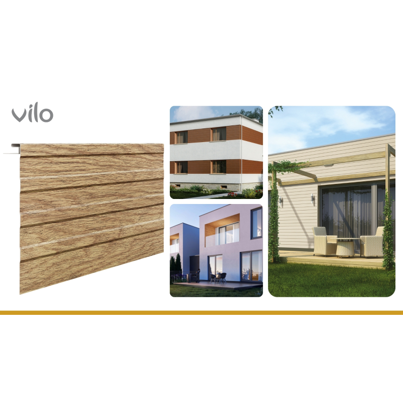 Lamelle de façade grande SVP-19 Honey Oak 3,05M