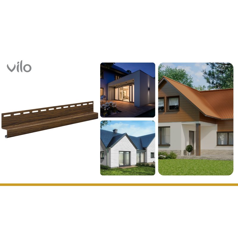 Eaves strip SVP-16,5 Walnut 3,05M