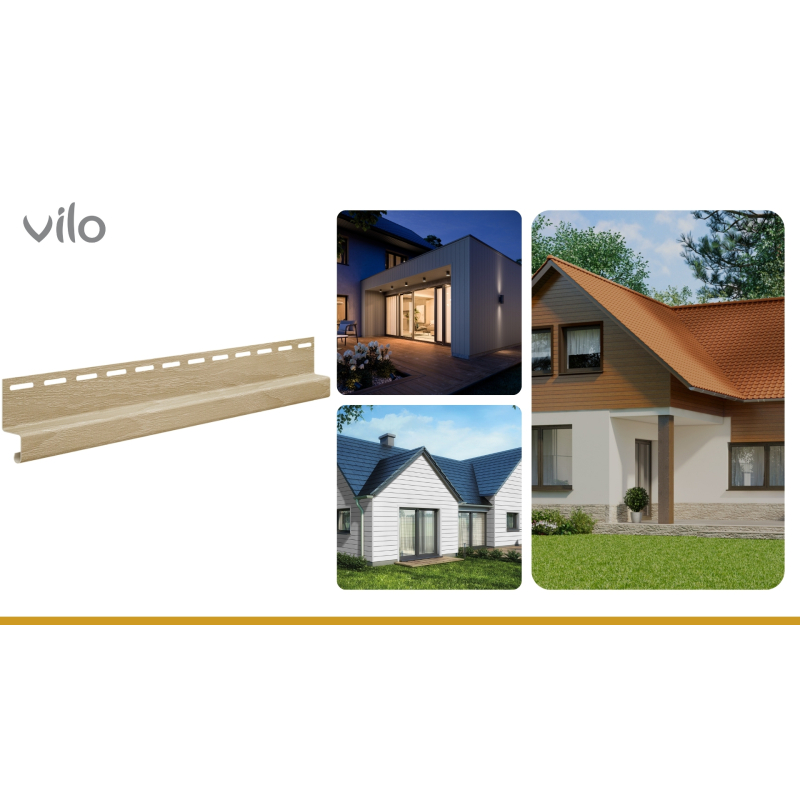 Vilo| Profil fatada SVP-16,5 Profil de scurgere, Stejar, 3.05 m, 5 bucati/pachet