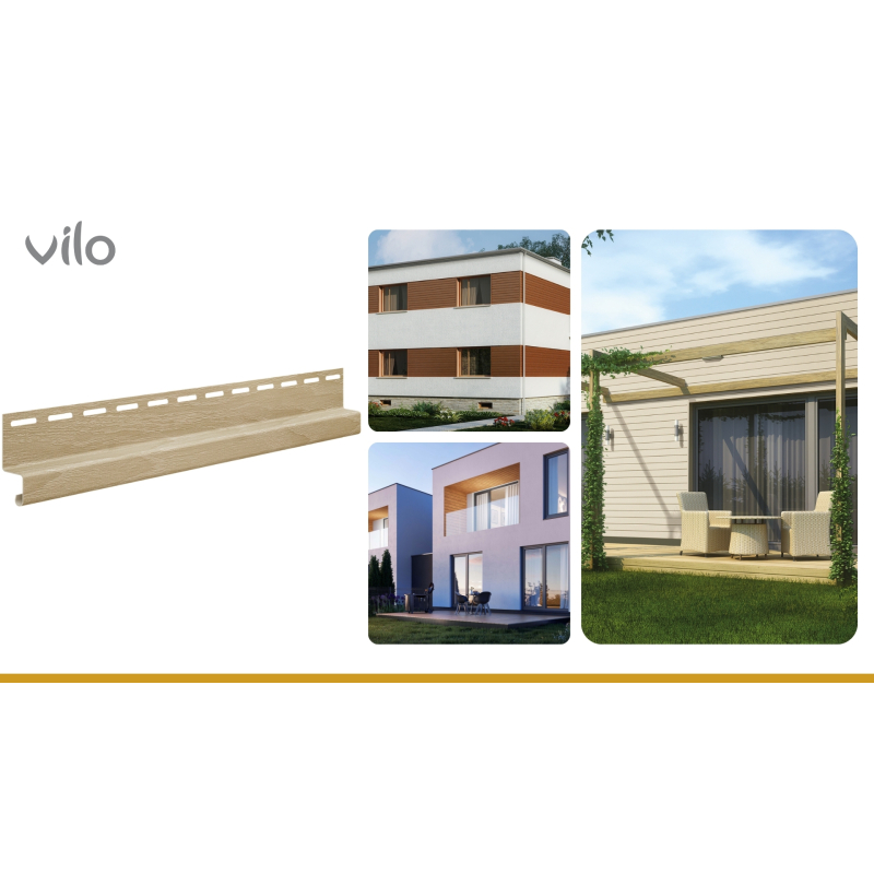 Vilo| Profil fatada SVP-16,5 Profil de scurgere, Stejar, 3.05 m, 5 bucati/pachet