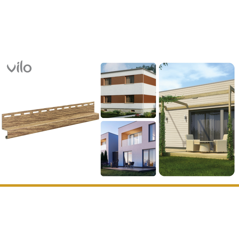 Vilo| Profil fatada SVP-16,5 Profil de scurgere, , Stejar Miere, 3.05 m, 5 bucati/pachet