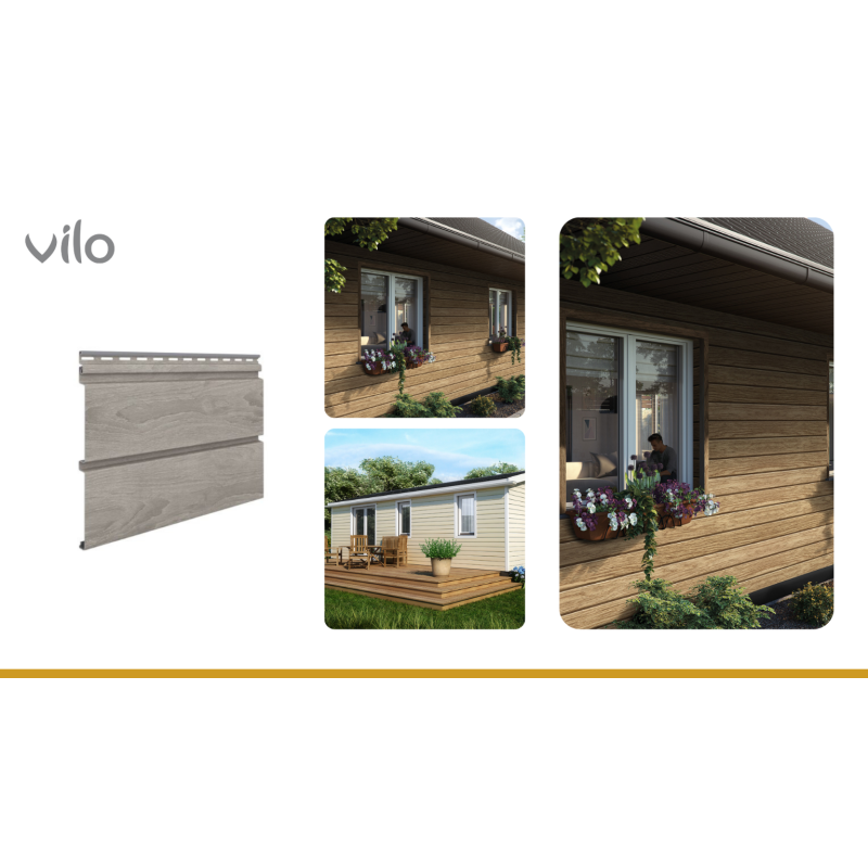 Vilo| Profil fatada Siding de fatada SVP-05 Stejar Polar, 3m 10 bucati