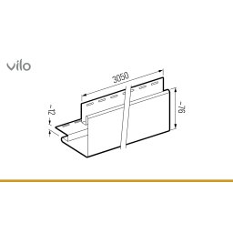 Esquina exterior SVP-12V Roble Winchester 3,05M