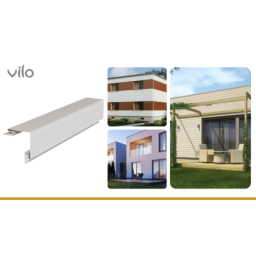 Vilo| Profil fatada SV-12 Colt Exterior Gri Deschis, 3.05 m, 5 bucati/pachet