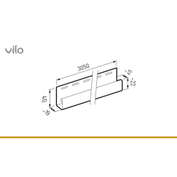 Vilo| Profil fatada SV-15 Profil JGRAFIT , 3.05 m, 10 bucati/pachet