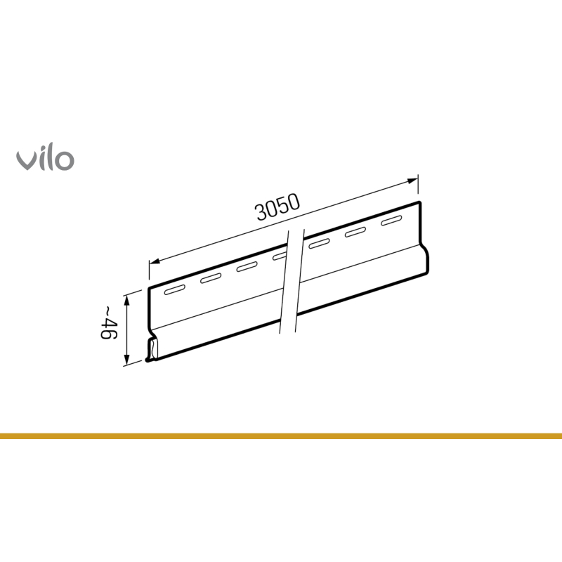 Vilo| Profil fatada SV-11 Profil de start , 3.05 m, 10 bucati/pachet