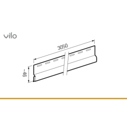 Vilo| Profil fatada SV-11 Profil de start , 3.05 m, 10 bucati/pachet