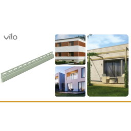 Vilo| Profil fatada SV-14 Profil de finisare J Verde , 3.05 m, 5 bucati/pachet