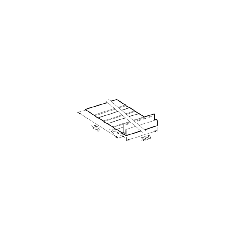 Bandeau de façade large SV-19 Blanc 5SZT