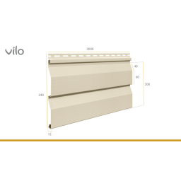 Fassadenverkleidung SV-03 WHITE 3M 20 PU