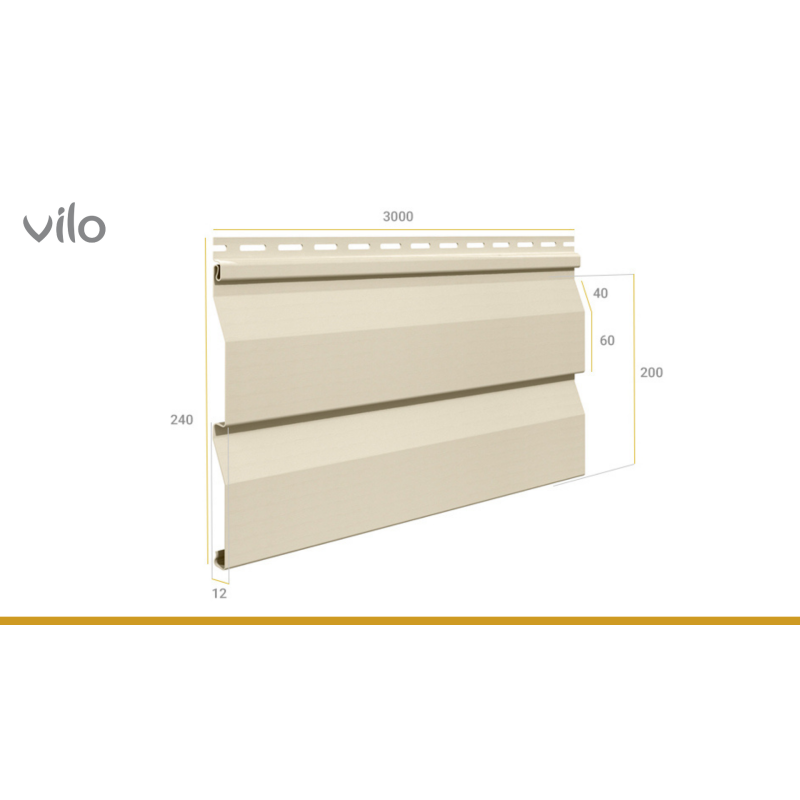 Panneau de revêtement plat SV-03 Cream 20SZT