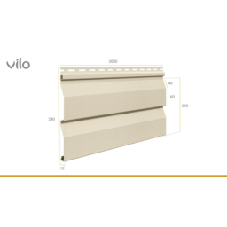 Panneau de revêtement plat SV-03 Cream 20SZT