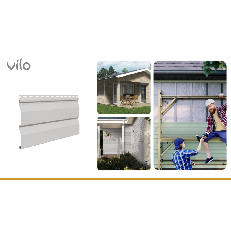 Vilo| Profil fatada Siding de fatada SV-03  Gri, 3m 20 bucati