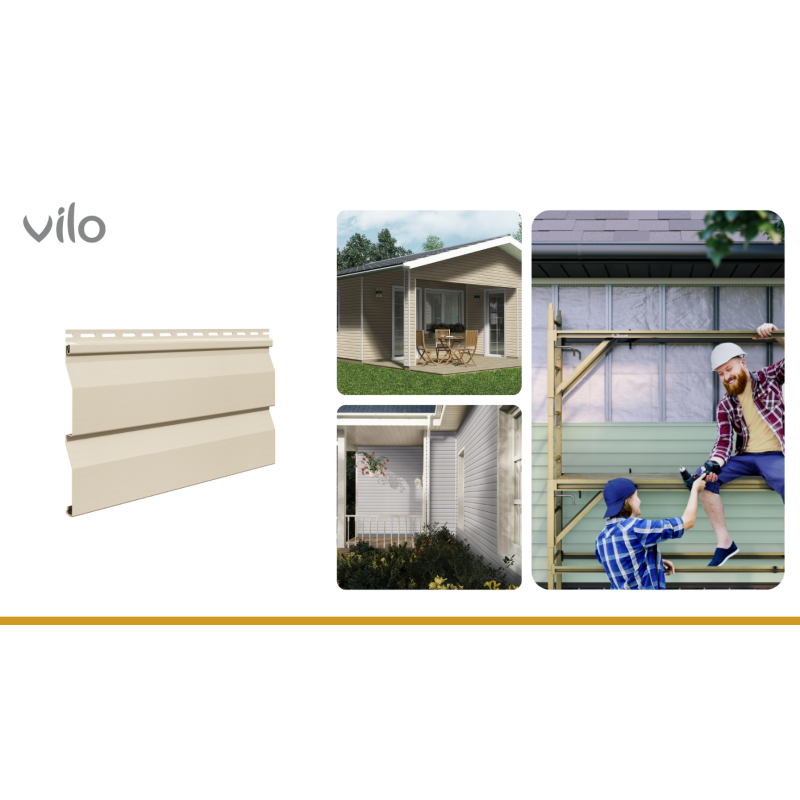 Vilo| Profil fatada Siding de fatada SV-03 Bej, 3m 20 bucati