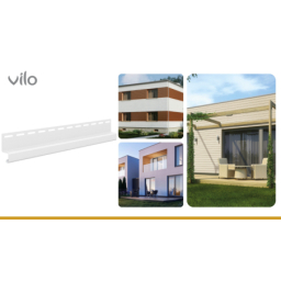 Vilo| Profil fatada SV-16,5  Profil de scurgere, Alb, 3.05 m, 5 bucati/pachet