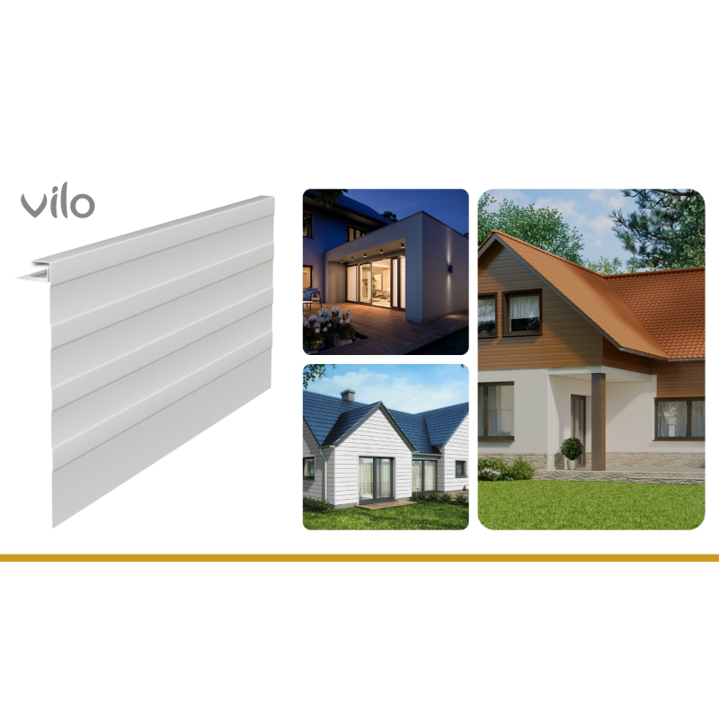 Vilo| Profil fatada SV-19 Profil de fațadă mare , Gri, 3.05 m, 5 bucati/pachet