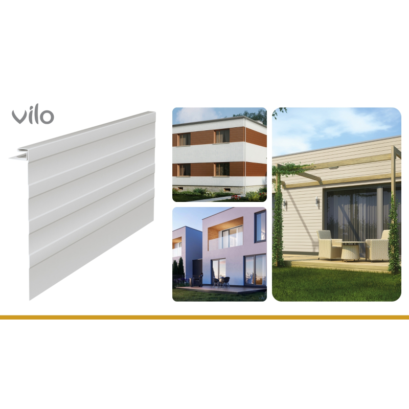 Vilo| Profil fatada SV-19 Profil de fațadă mare , Gri, 3.05 m, 5 bucati/pachet