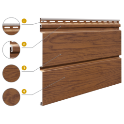 Vilo| Profil fatada Siding de fatada SV-05 Crem, 3m 10 bucati