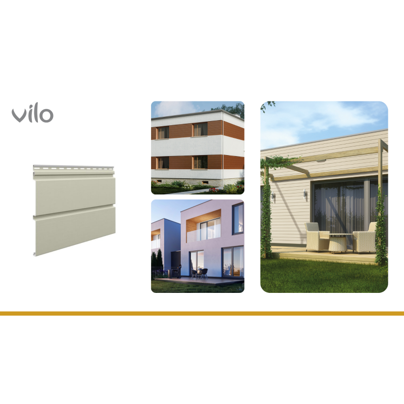 Vilo| Profil fatada Panouri Lamelare Siding SV-05 Olive, 3m 10 bucati