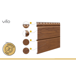 Vilo| Profil fatada Panouri Lamelare Siding SV-05 Olive, 3m 10 bucati
