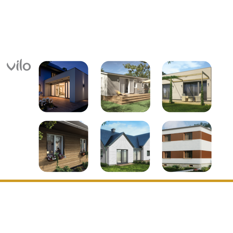 Vilo| Profil fatada Panouri Lamelare Siding SV-05 Olive, 3m 10 bucati