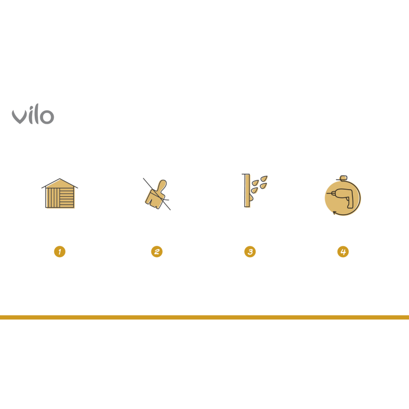 Vilo| Flat siding panel SV-05 Olive 10SZT