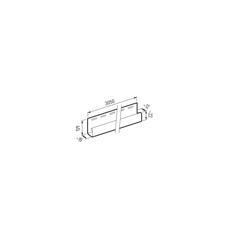 Vilo| Profil fatada SV-15 Profil JCrem, 3.05 m, 10 bucati/pachet