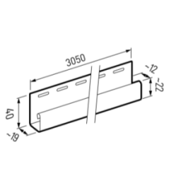 J strip SV-15 Crème 3.05M