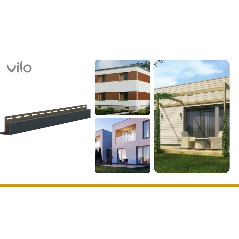 Vilo| Profil fatada SV-12 Colt Exterior, MINI, Gri Antracit , 3.05 m, 5 bucati/pachet