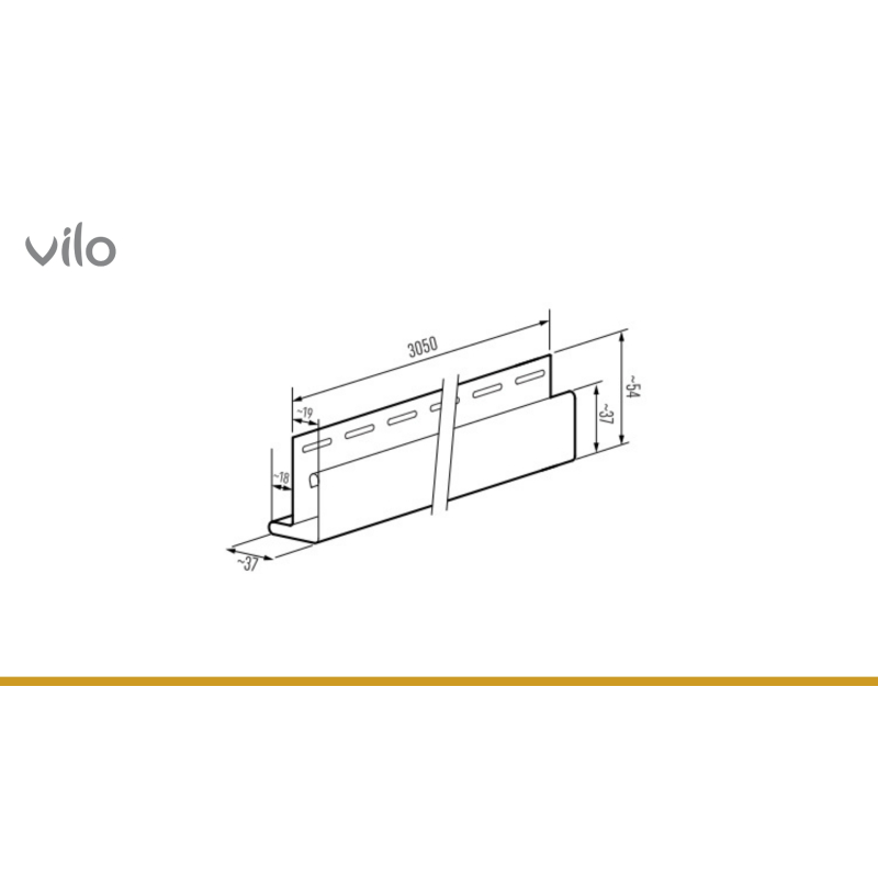 Vilo| Profil fatada SV-12 Colt Exterior, MINI, Gri Antracit , 3.05 m, 5 bucati/pachet