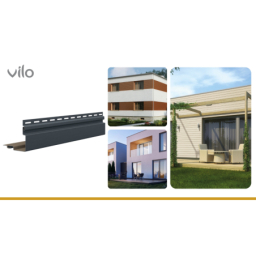 Vilo| Profil fatada SV-12 Colt Exterior V Gri Antracit , 3.05 m, 5 bucati/pachet.