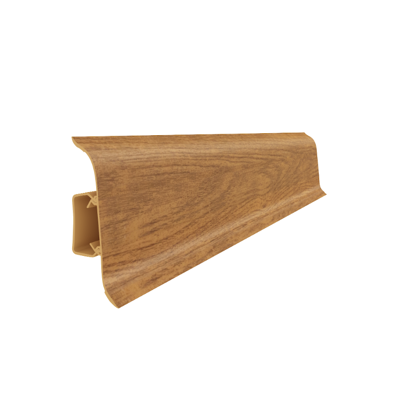 Plinta parchet PVC Smart Flex 533, Stejar ars, canal cablu, 250 x 5.5 x 2.2 cm