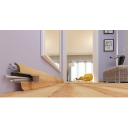 Plinta parchet PVC Smart Flex 5117, canal cablu, 250 x 5.5 x 2.2 cm | VILO
