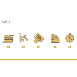 Vilo|Plinta parchet PVC Smart Flex 550, Iroko, canal cablu, 250 x 5.5 x 2.2 cm