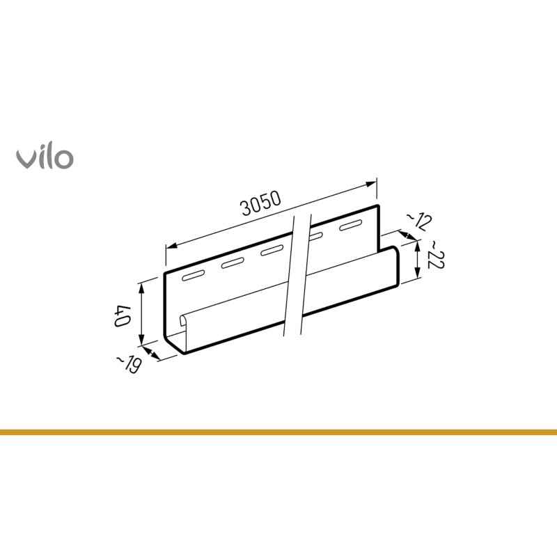 J slat SVP-15 Walnut (10pcs.)