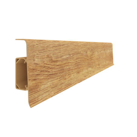 Plinta parchet PVC Esquero 608, Stejar Rosu, canal cablu, 250 x 6.6 x 2.2 cm
