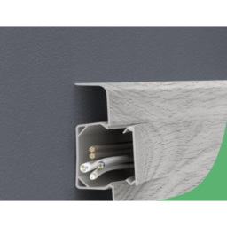 Vilo|Plinta parchet PVC Esquero 608, Stejar Rosu, canal cablu, 250 x 6.6 x 2.2 cm