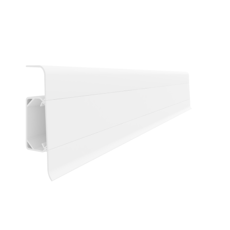 Plinta parchet PVC Esquero 601, Alba, canal cablu, 250 x 6.6 x 2.2 cm
