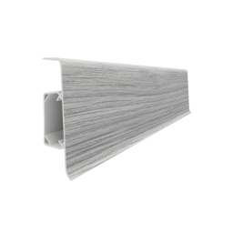 Vilo|Plinta parchet PVC Esquero 620, Stejar gri deschis, canal cablu, 250 x 6.6 x 2.2 cm