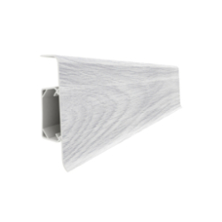 Plinta parchet PVC Esquero 622, Stejar Alb, canal cablu, 250 x 6.6 x 2.2 cm