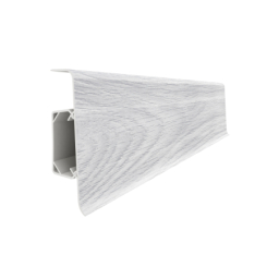 Plinta parchet PVC Esquero 622, Stejar Alb, canal cablu, 250 x 6.6 x 2.2 cm