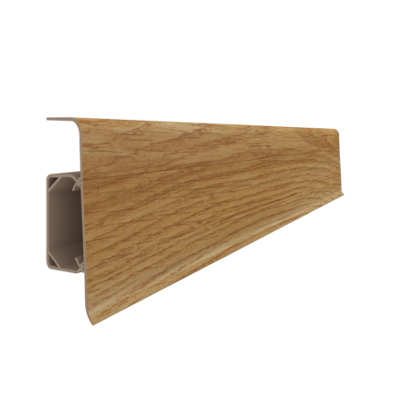 Plinta parchet PVC Esquero 640, canal cablu, 250 x 6.6 x 2.2 cm|Vilo