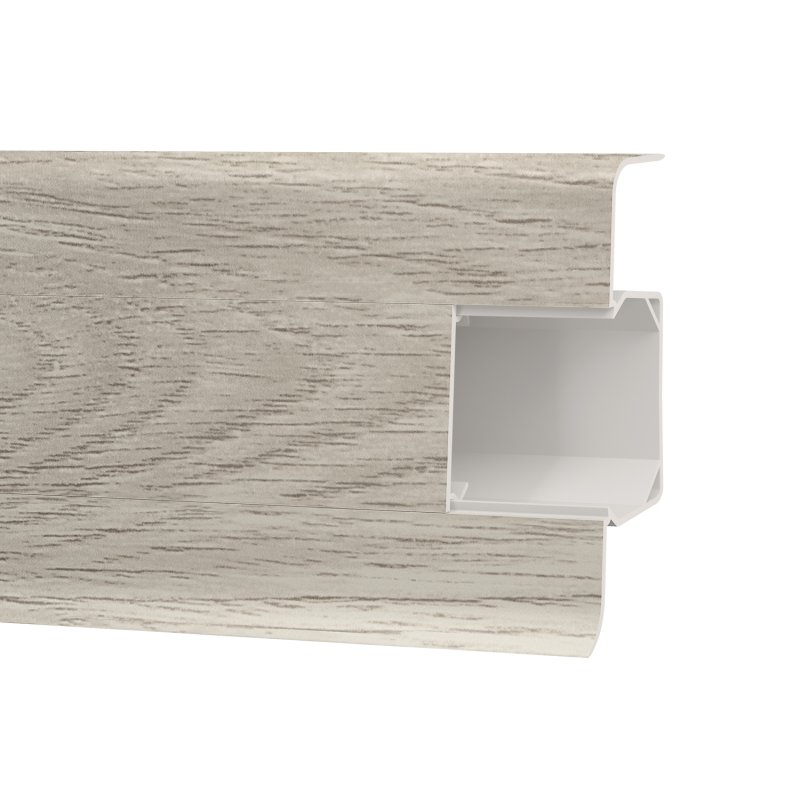 Plinta parchet PVC Esquero parchet PVC Esquero 681, canal cablu, 250 x 6.6 x 2.2 cm|Vilo