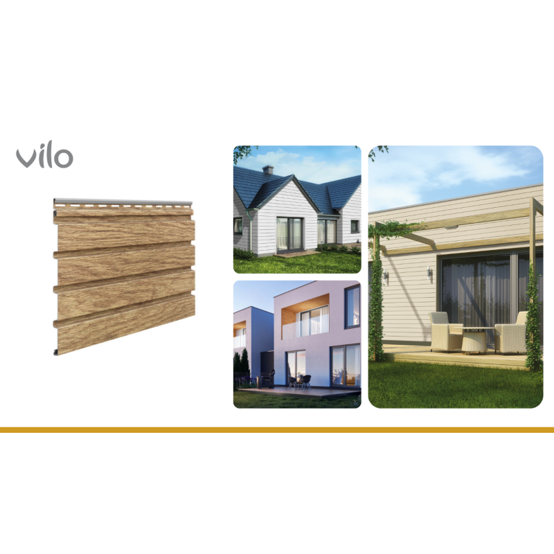 Vilo| Fronto SVP slatted panels Honey Oak, 4pcs