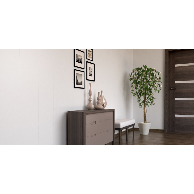 | Panele dekoracyjne ścienne ECOLINE 25cm x 265cm BIAŁY POŁYSK