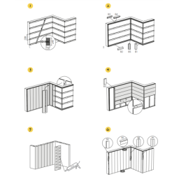 Paneles murales decorativos ECOLINE 25cm x 265cm VIDRIO BLANCO