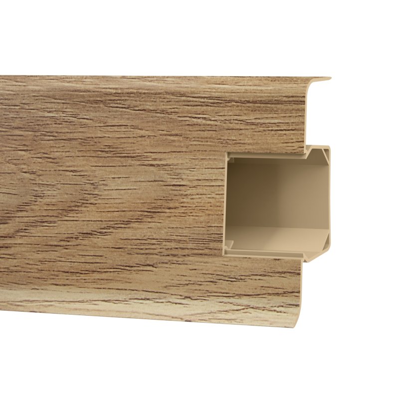 Plinta parchet PVC Esquero parchet PVC Esquero 688, canal cablu, 250 x 6.6 x 2.2 cm|Vilo