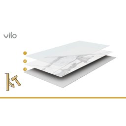 SPC 30x60 CALACATTA WHITE sienų plokštės (13 vnt.)