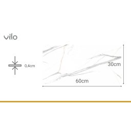 SPC 30x60 CALACATTA WHITE sienų plokštės (13 vnt.)